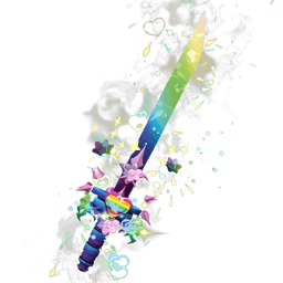 Rainbow Heart Sakura Blade