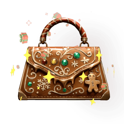 Gingerbread Glam Purse