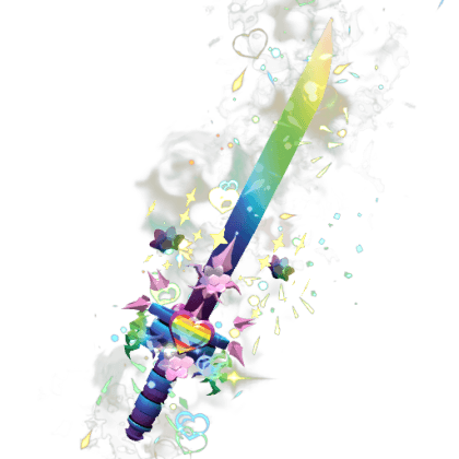 Rainbow Heart Sakura Blade